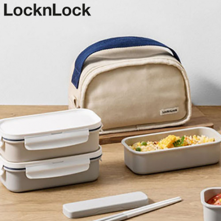 락앤락 753 데일리 코튼 도시락 세트 직사각형 2단 #2