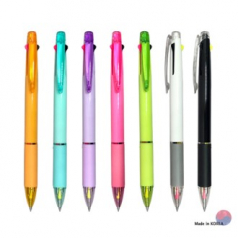 2색 INC 형광+볼펜 불투명 (3in1)