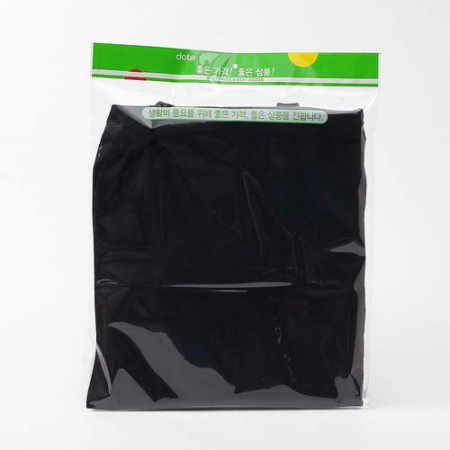 캔버스 포켓 베이직 에코백 (블랙) / 지퍼에코백 가방만들기 #4