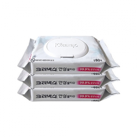 다올 크리넥스 안심 물티슈 캡형 (60매) #2