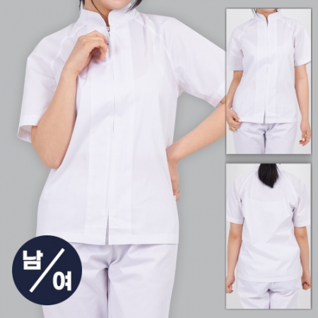 남자 여자 단체 스탠다드 집업 위생복 반팔 상의 #2