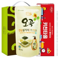 무궁화 오곡안심 설거지 세제 300ml + 빨아쓰는 키친타올 (2종) (a)