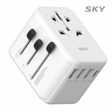 스카이 필 여행용올인원 해외 멀티 플러그 4포트 어댑터 17W #3