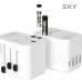 작은이미지: 스카이 필 여행용올인원 해외 멀티 플러그 4포트 어댑터 17W #7