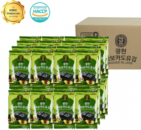 광천 해달음 아보카도유 선물세트, 도시락김 32봉 #2