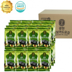 광천 해달음 아보카도유 선물세트, 도시락김 32봉