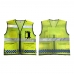 작은이미지: 메쉬 망사 큰 주머니 형광그린 반사 안전조끼 #3