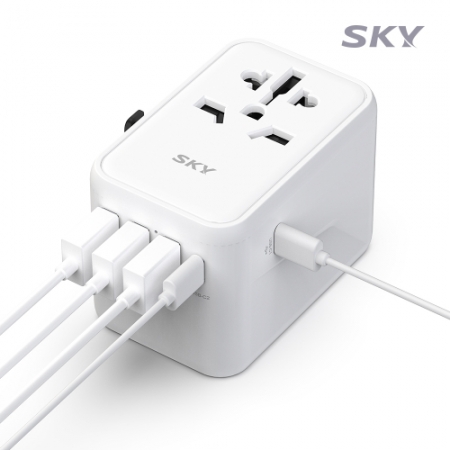 스카이 필 PD 여행용올인원 멀티 플러그 5포트 어댑터 45W #5