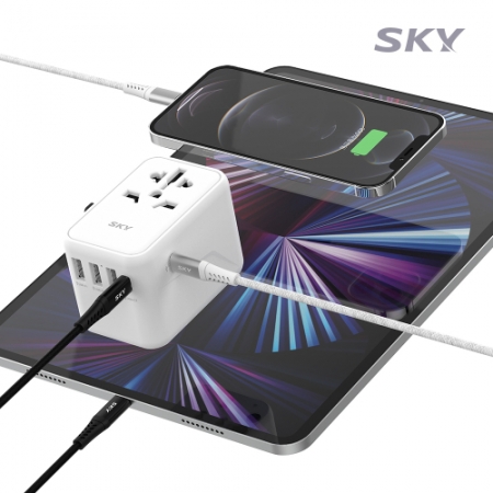 스카이 필 PD 여행용올인원 멀티 플러그 5포트 어댑터 45W #6