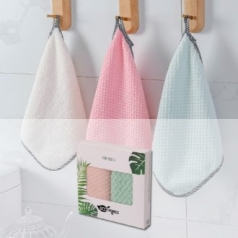 극세사 바이어스 고리 행주 2p 25cm×25cm