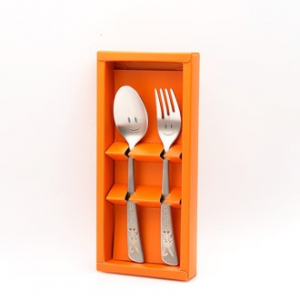 토끼 스푼 & 포크 2종 케이스 세트