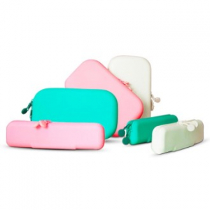 CF385 모던오피스 큐티 실리콘필통, 화장품파우치 (대)