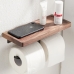작은이미지: CE236 클린바스 노르딕 휴지걸이 나무판 선반 더블 #2