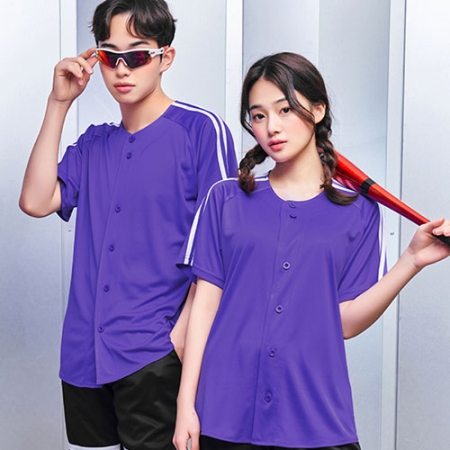 야구티 행사용 단체티 퍼플 // 전사 인쇄 #2