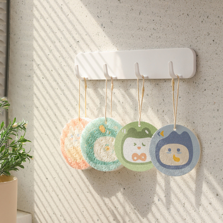 애니멀 캐릭터 생분해 천연펄프 제로웨이스트 수세미 #4