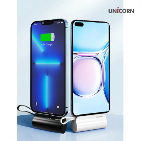 유니콘 휴대용 미니 도킹형 5000mAh 보조배터리 아이폰, C타입 겸용 및 거치가능 PD-5000M #3