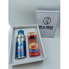 멘소래담 딥앤쿨 스프레이 & 마사지 롤온 로션 2종 세트
