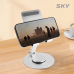 작은이미지: 스카이 웰 360도 회전 듀얼 접이식 각도 조절 탁상형 스마트폰거치대 #5
