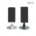 작은이미지: 스카이 웰 360도 회전 듀얼 접이식 각도 조절 탁상형 스마트폰거치대 #3