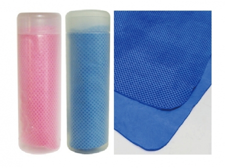 대형 와플 습식 타올 스포츠타올 원통 케이스 80x34cm #2