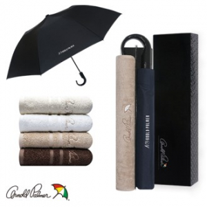 아놀드파마 2단 자동 곡자 핸들우산 & 유로 뱀부셀 40 타올세트