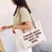 작은이미지: 캔버스 레터링 여성 데일리 숄더백 에코백-아이보리,블랙 #3