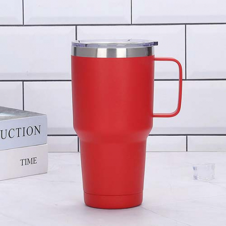 콜드원 심플 밀폐뚜껑 850ml 손잡이 텀블러 빅스텐 차량 보냉컵 #2