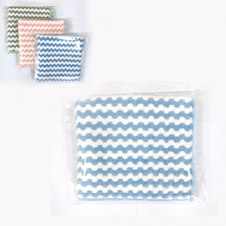 극세사 양면물결 요술행주 (30 x 30) 1P 개별포장 #2