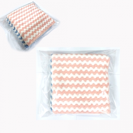 극세사 양면물결 요술행주 (30 x 30) 2P 포장 #2