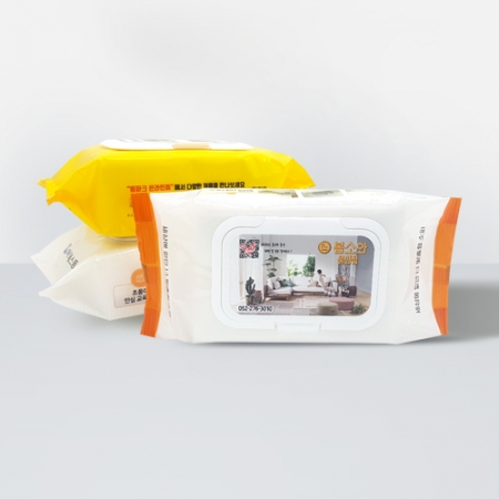 비닐 칼라인쇄 물티슈(플레인) 60매 (45g) #2