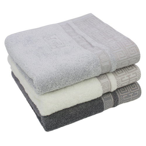 [송월타올]격자 뱀부얀 혼방사 고급수건 170g #2