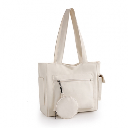 룩앳걸 데일리 캔버스 미니파우치 숄더 에코백 3 color #5