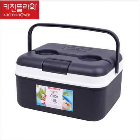 키친플라워 포타맥스 컵홀더 아이스박스 10L 인박스 네이비 #2