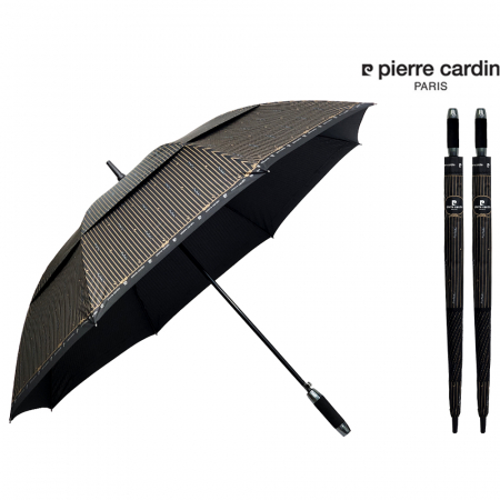 피에르가르뎅 75 이중방풍 스트라이프 장 자동우산 #2
