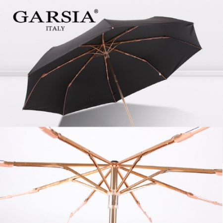 가르시아 3단 암막 울트라 고밀도 블랙골드 수동식 우산 / 양산 (경량) #2