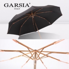 가르시아 3단 암막 울트라 고밀도 블랙골드 수동식 우산 / 양산 (경량)