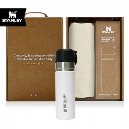 레스쁘리 고급 텀블러 세트 FFF (솔리드 에코백 + 스탠리 고진공 슬림 보틀 473ml) #2