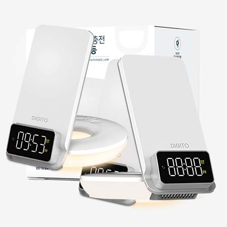 디지토15w 휴대폰 고속 무선충전기 무드등겸용 #3