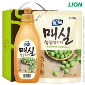 [명절 선물세트 추석 설날] (친환경 ) 참그린 매실 300 용기 매실 300 리필 (2종)