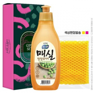 친환경  참그린 매실 300 용기 망사수세미 2종 // 명절 선물세트 추석 설날