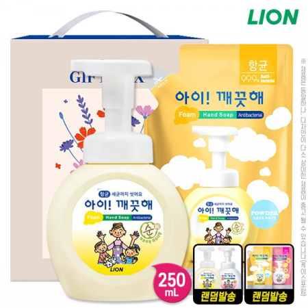 [명절 선물세트 추석 설날] (항균) 아이깨끗해 거품형 핸드워시 250펌프 200 리필 (2종) #3