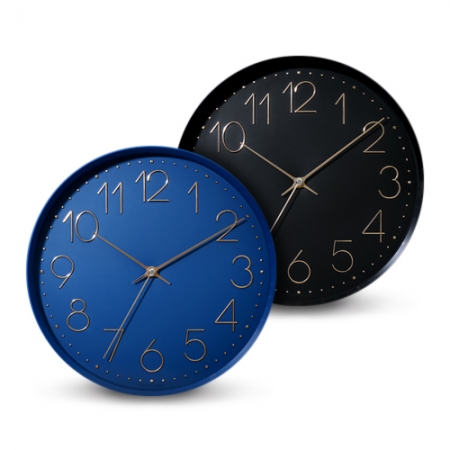 다크블루 무소음 벽시계 LW-775 #2