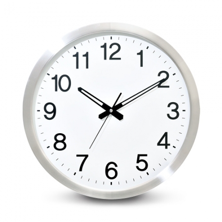 알미늄 준대형 무소음 벽시계 LW692 #2