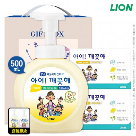 [명절 선물세트 추석 설날] 아이깨끗해 거품형 핸드워시 500 펌프 비누 2P (3종) #3