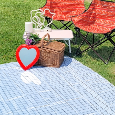 양면 방수 감성 체크 무늬 돗자리 피크닉 매트 100 x 145 #6