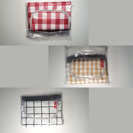 밀리어스 양면 방수 감성 체크 무늬 돗자리 피크닉 매트 팩 고정형 250 x 250 #5