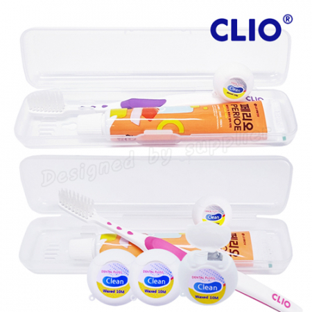 클리오R 여행용양치세트 페리오치약 클리오R미세모칫솔 치실 #4