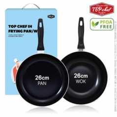 [선물세트] 탑셰프 IH 후라이팬 26cm 궁중팬 26cm (2종)