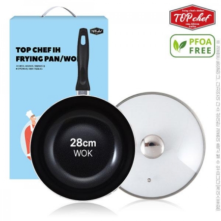 [선물세트] 탑셰프 IH 궁중팬 28cm 유리뚜껑 (2종) #2