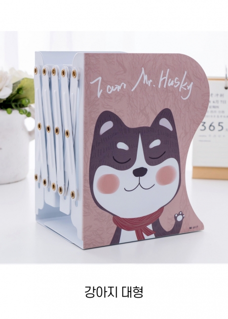 길이조절 철제 자바라 책꽂이 동물캐릭터형 대형 #2